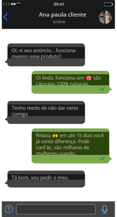 Depoimento WhatsApp 1